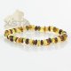 Amber mix color beads bracelet
